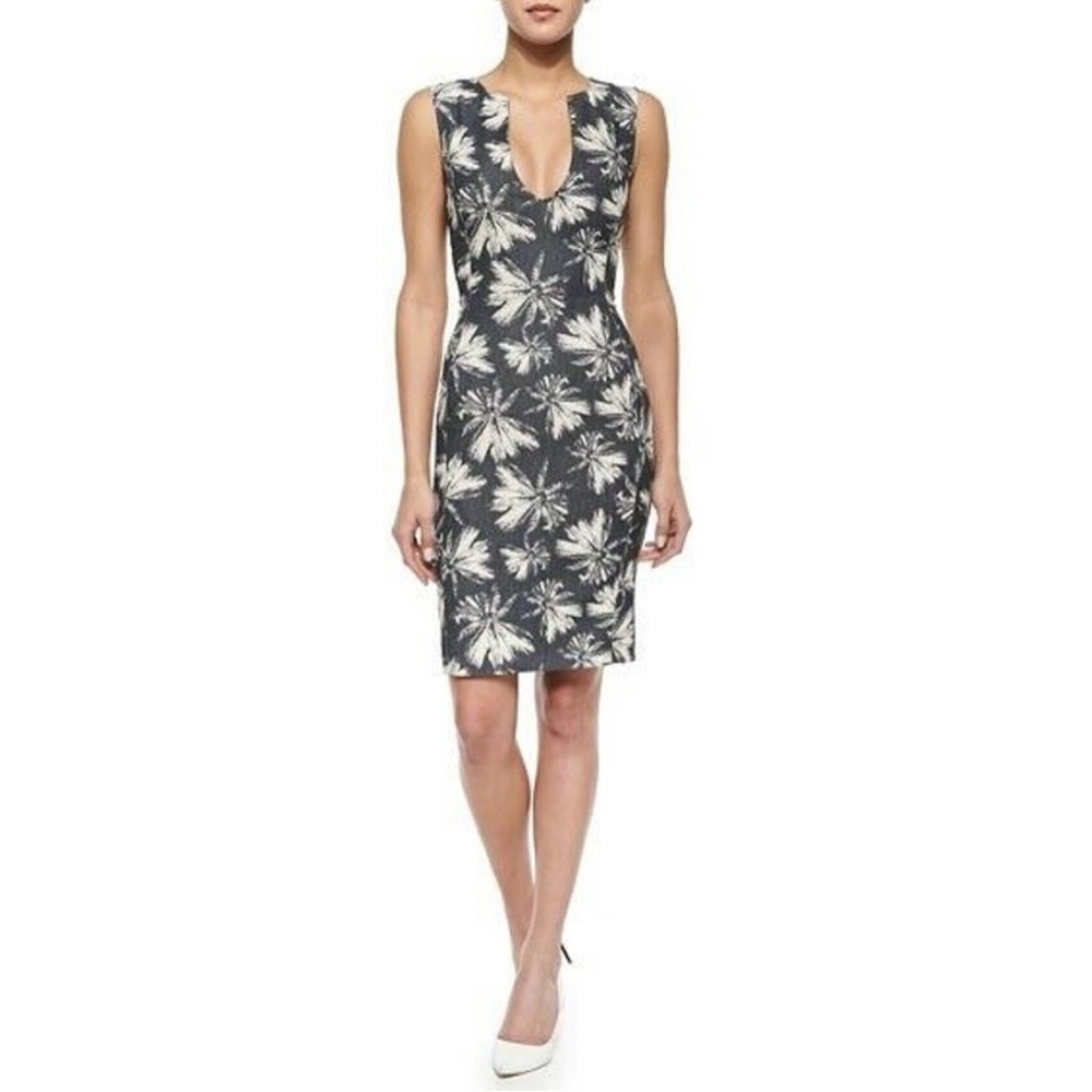 L’agence Palm Tree Print mini shift dress, size 4